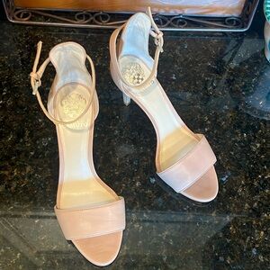 Like new Vince Camuto beige ankle strap 3 1/2 inch heels